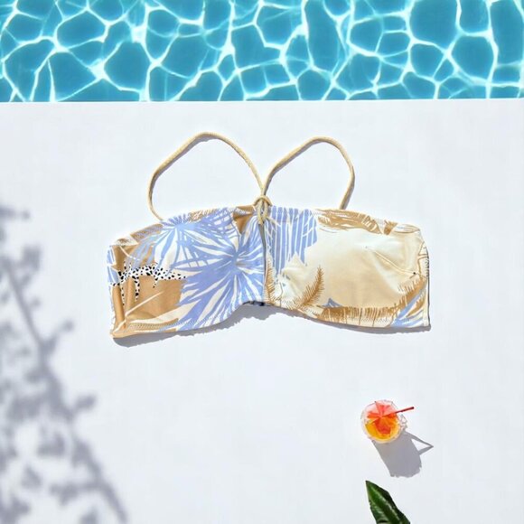 Aerie Keyhole Bandeau Bikini Top Size Medium - Picture 2 of 8